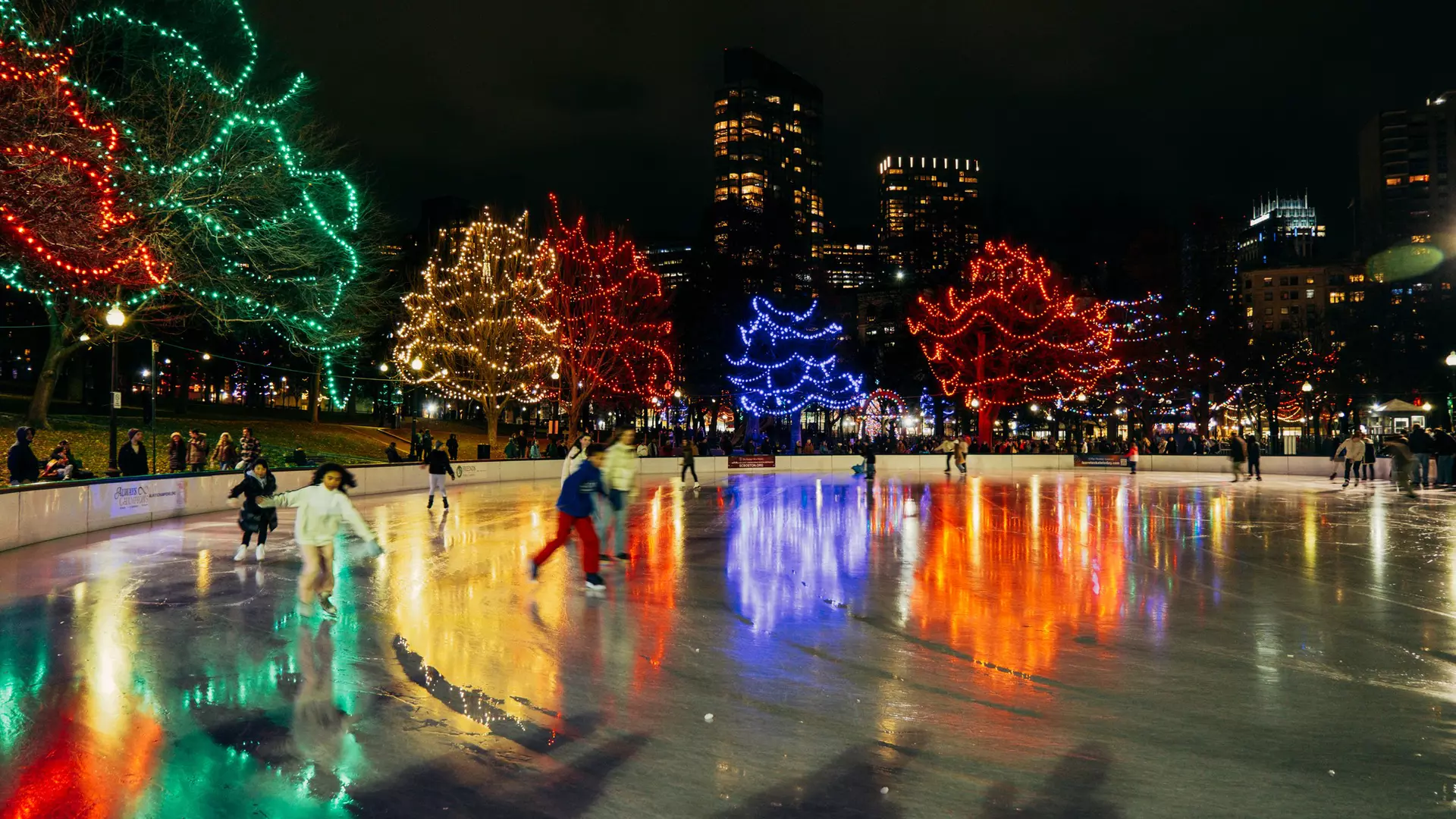 Ice Skating on Frog Pond, Boston. December 2025.