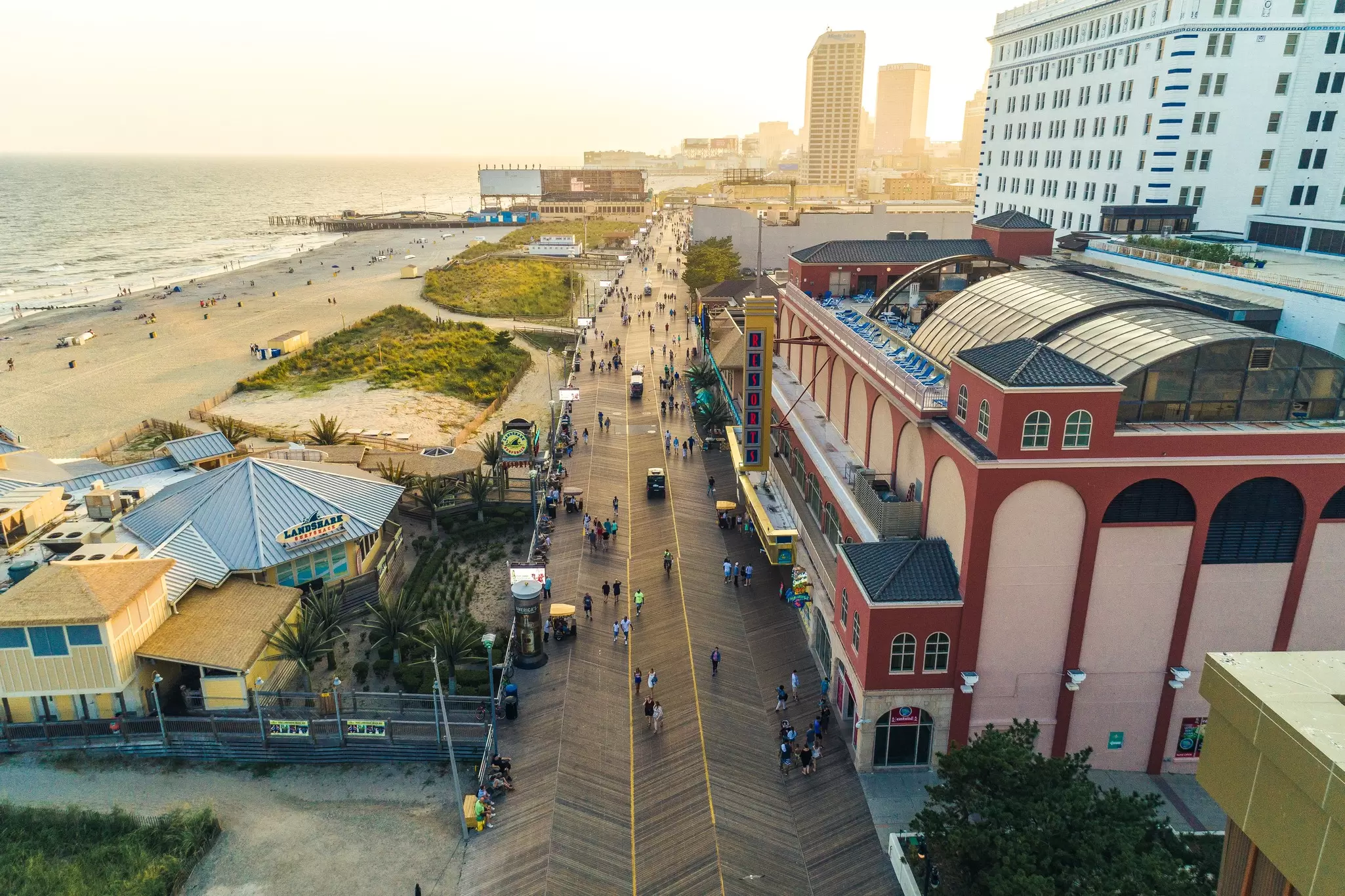 The Atlantic City boardwalk. Visit Atlantic City