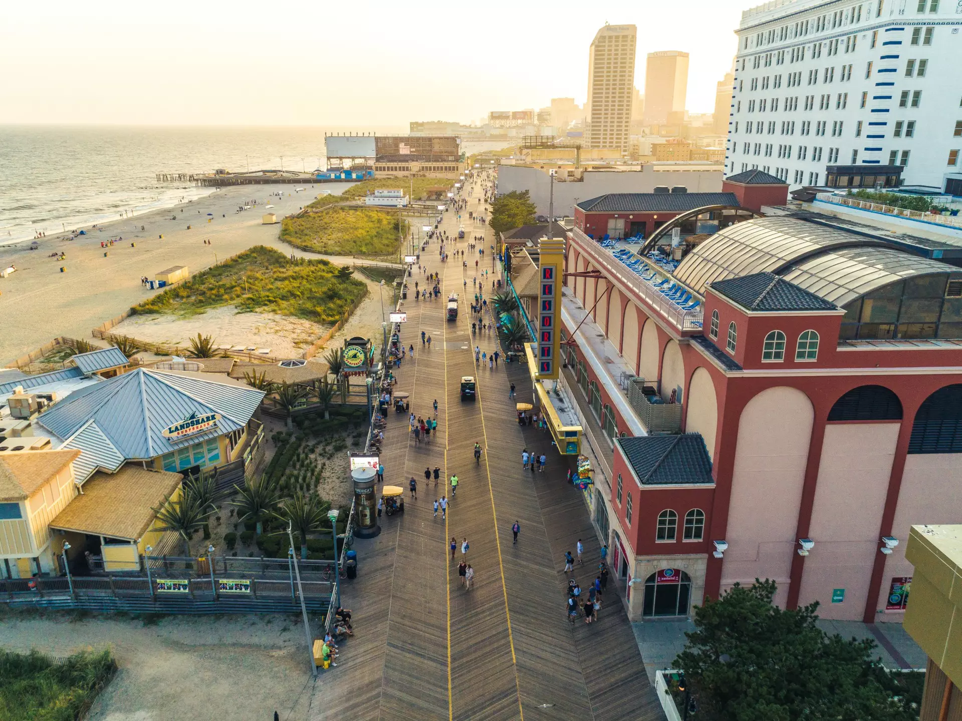 The Atlantic City boardwalk. Visit Atlantic City