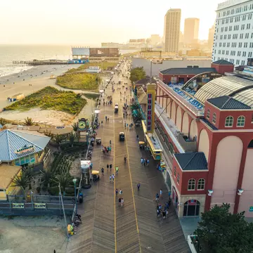 The Atlantic City boardwalk. Visit Atlantic City