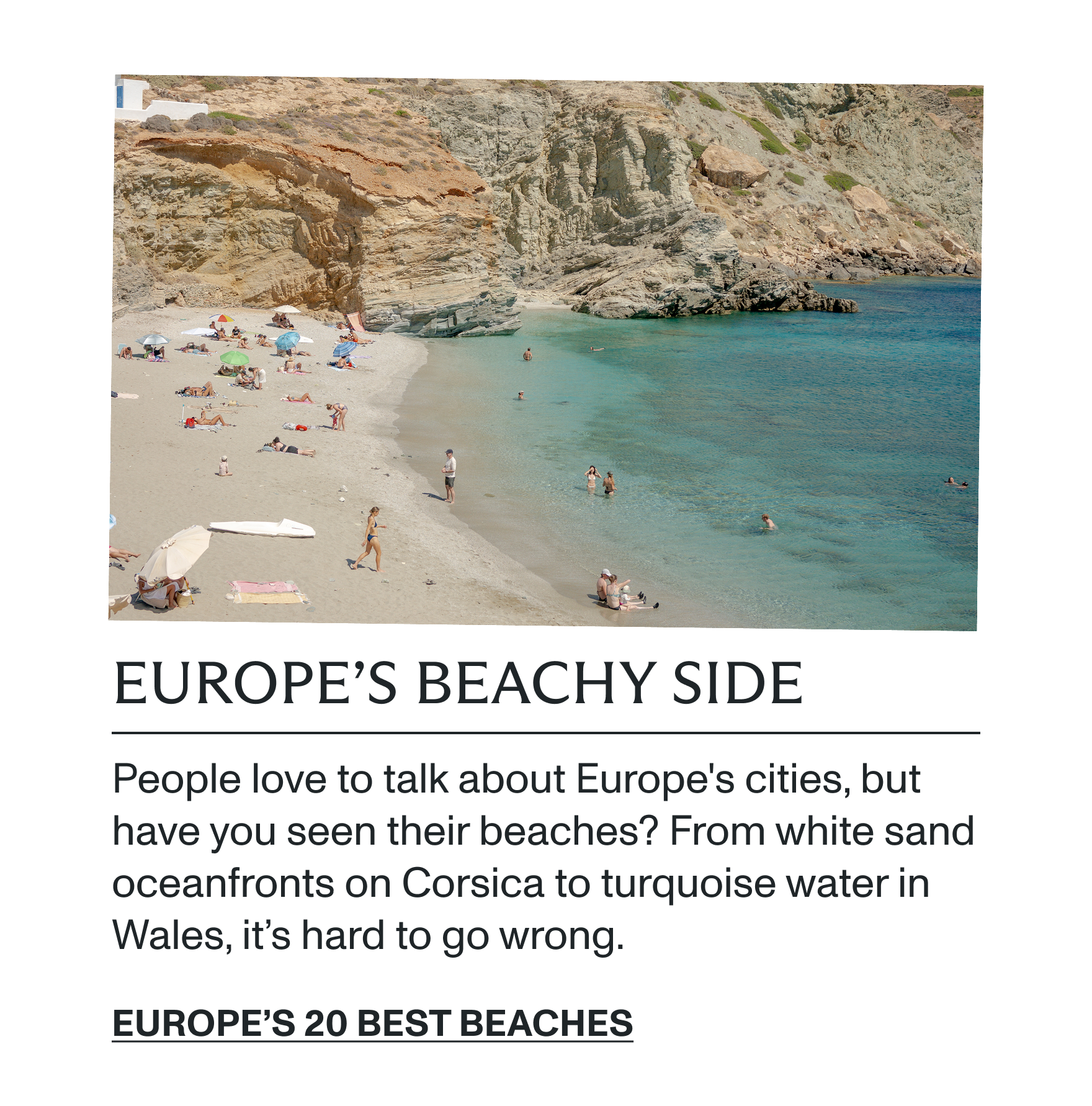 Europe's 20 best beaches