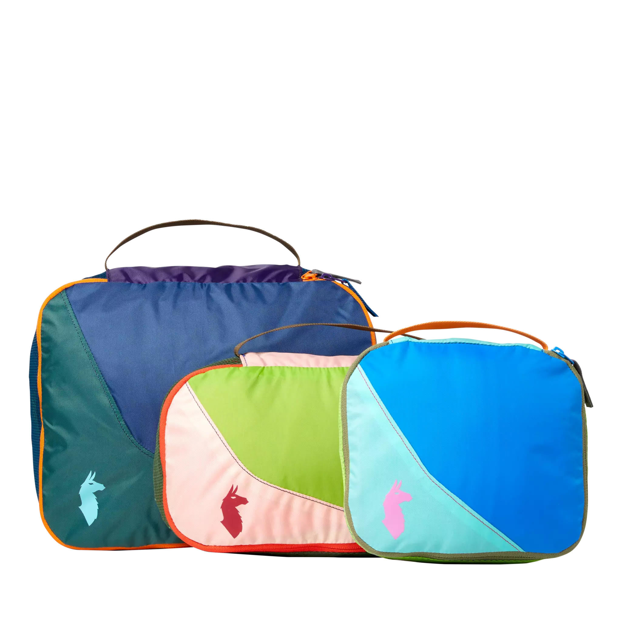 Colorful packing cubes from Cotopaxi