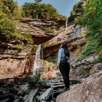 A challenging climb is required to reach Kaaterskill Falls © GabrielPevide / Getty Images