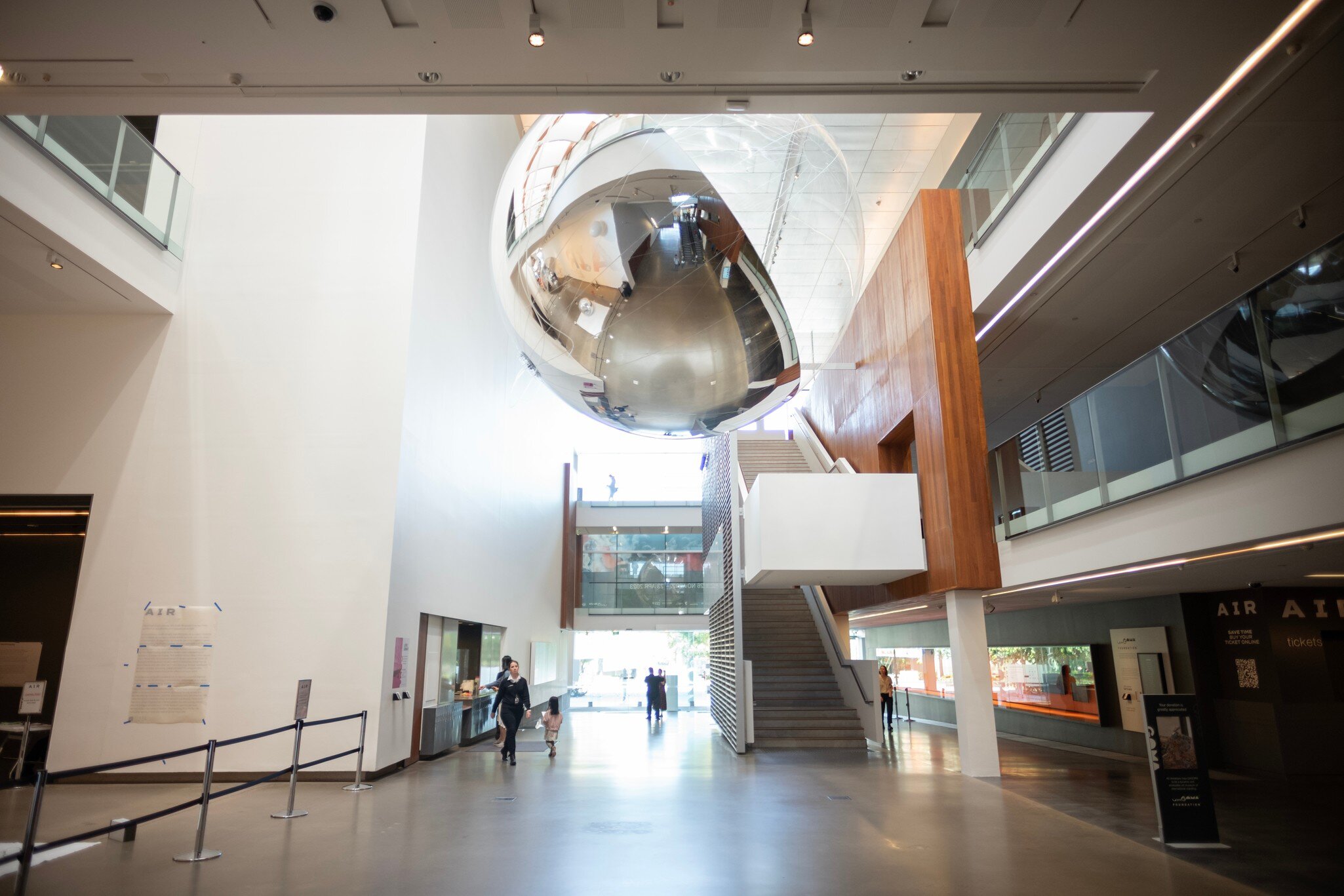 Interior of The Gallery of Modern Art in CBD, Brisbane, Australia.