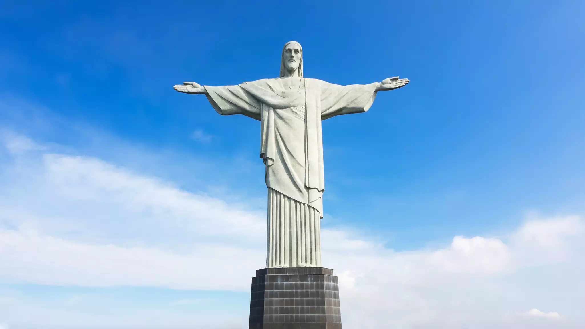 A statue of Christ is built in Brazil.