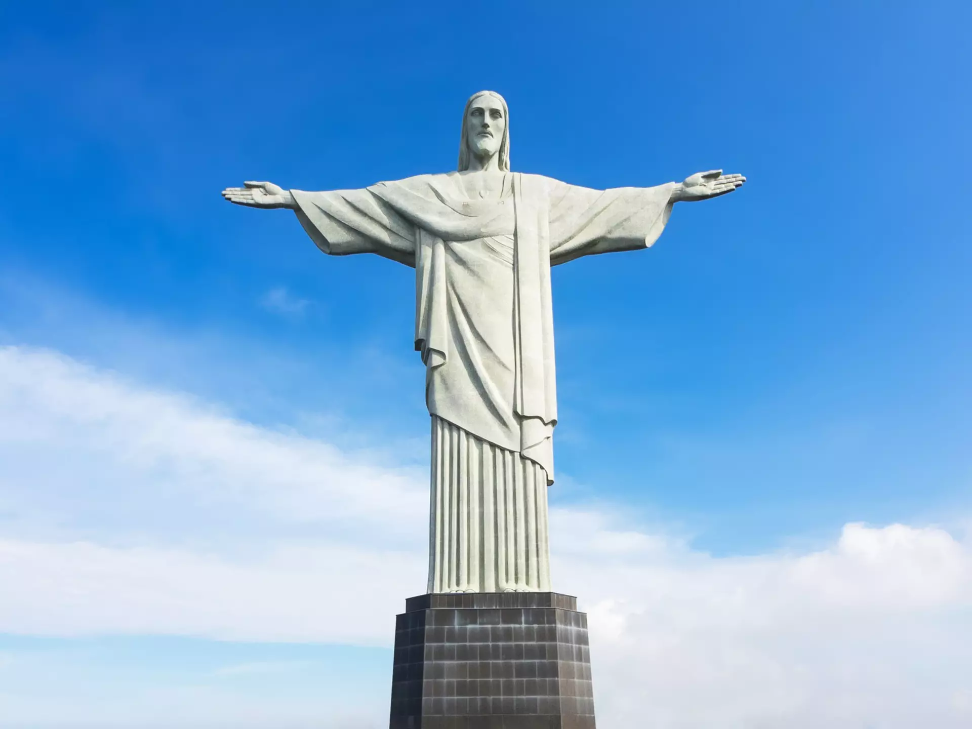 A statue of Christ is built in Brazil.