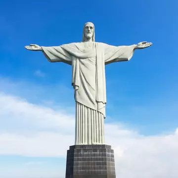 A statue of Christ is built in Brazil.