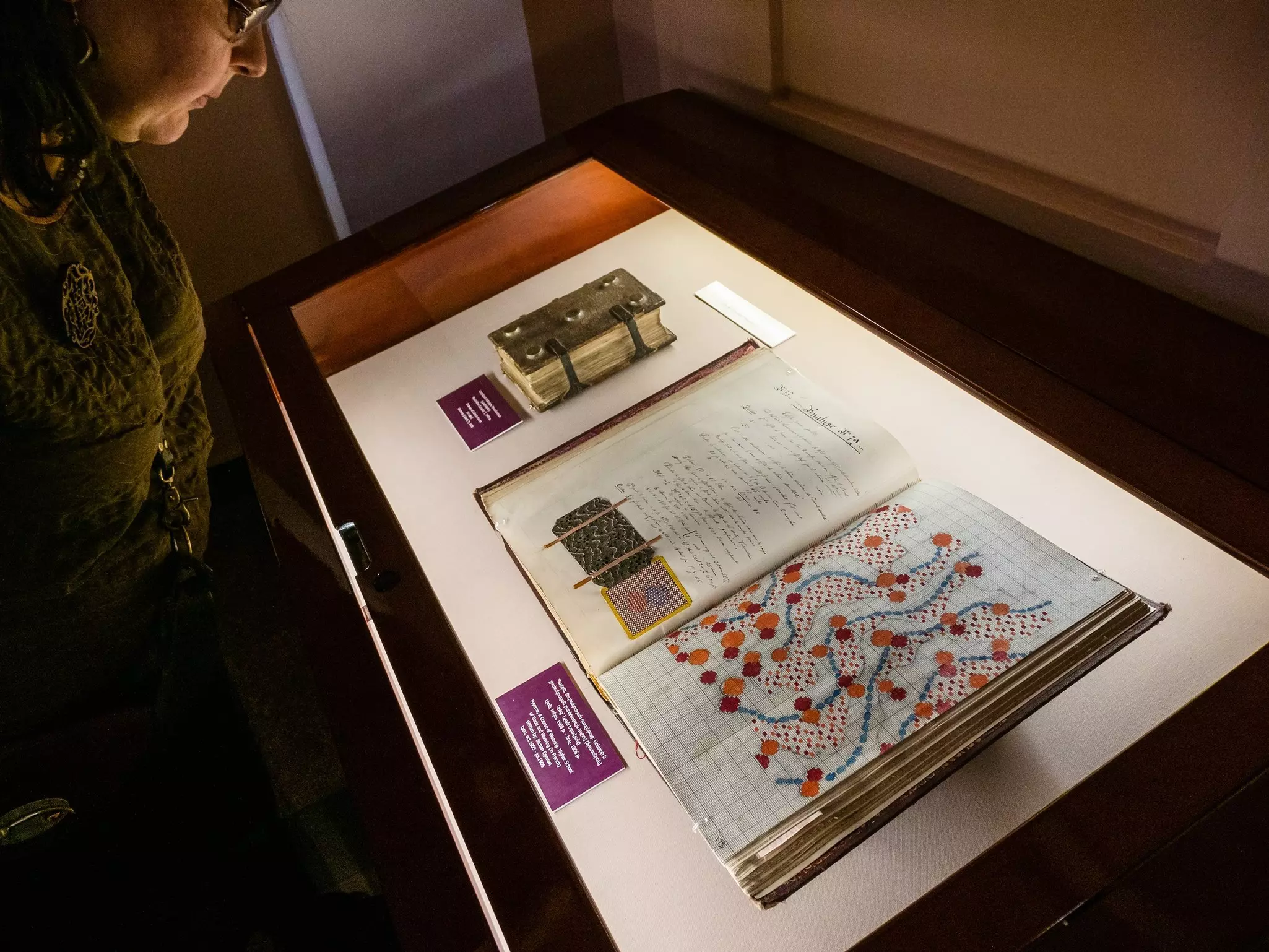 Yerevan, Armenia - November 22, 2024: handwritten Course of Weaving in Matenadaran museum (Mesrop Mashtots Institute of Ancient Manuscripts) in Yerevan city on autumn day