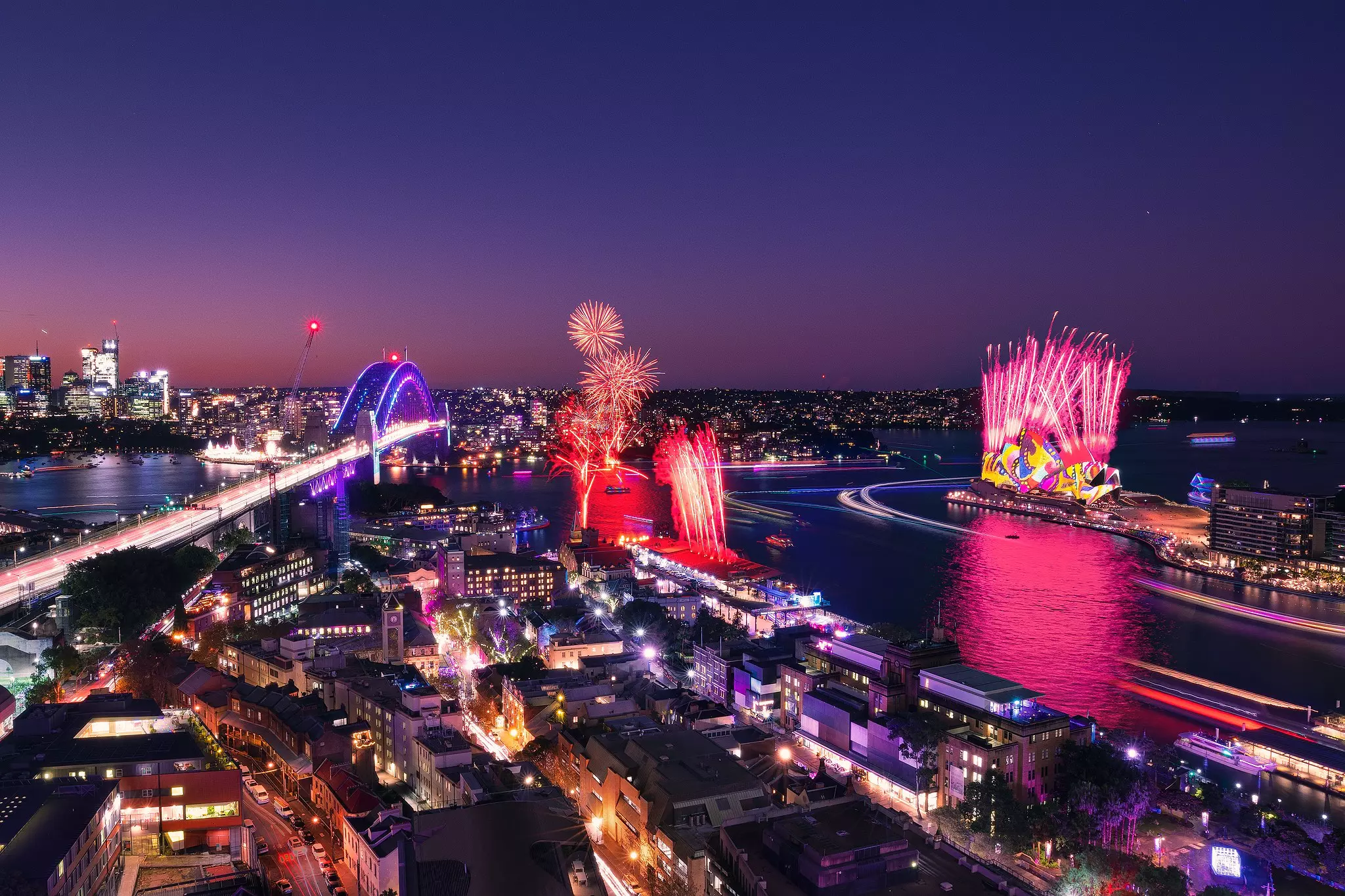 Sydney is never more festive – or more colorful - than during the Vivid festival © Destination New South Wales
