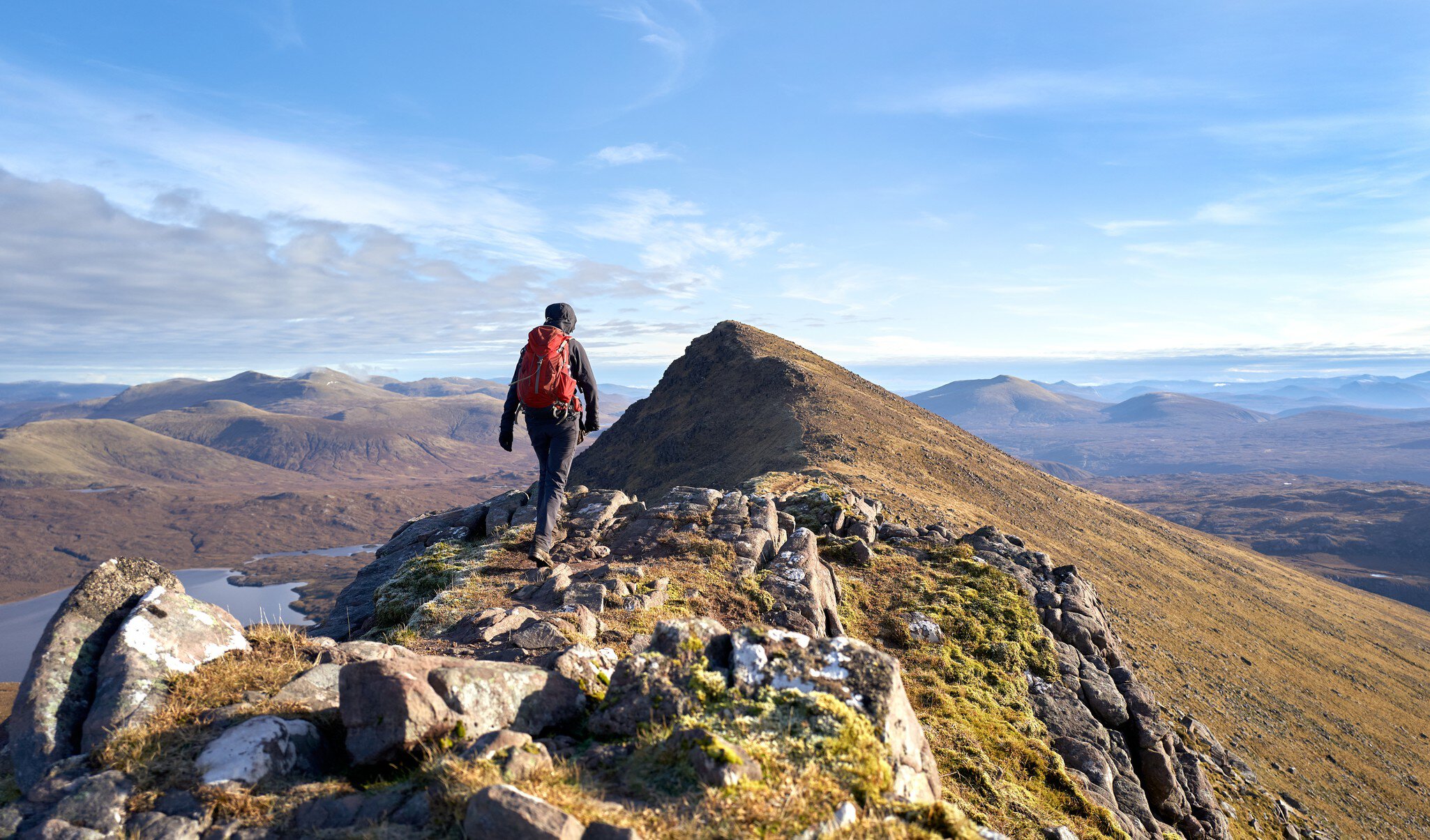 Summit of Sgurr an Tuill Bhain, Scottish Highlands