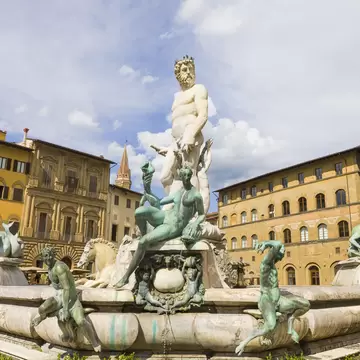 Fountain of Neptune, Piazza Della Signoria, Florence, Italy.