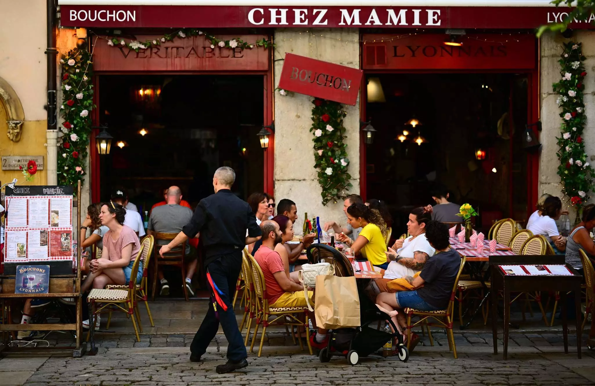 A meal at a traditional Lyonnais bouchon is a must for any visitor © Emmanuel Dunand / AFP via Getty Images