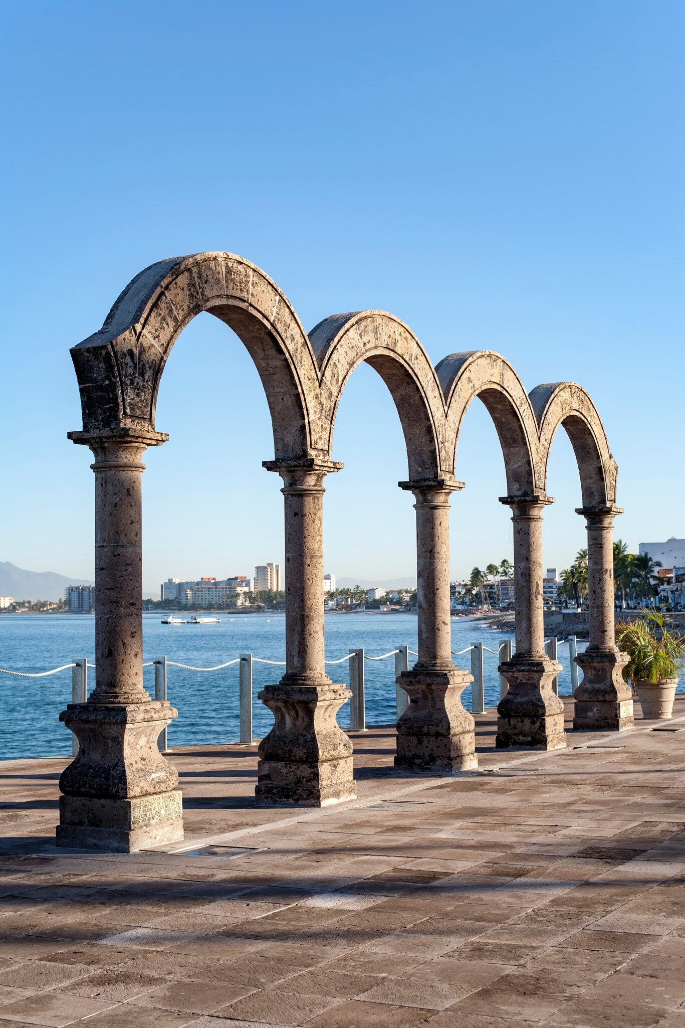 View of Los Arcos in Puerto Vallarta, Mexico.
