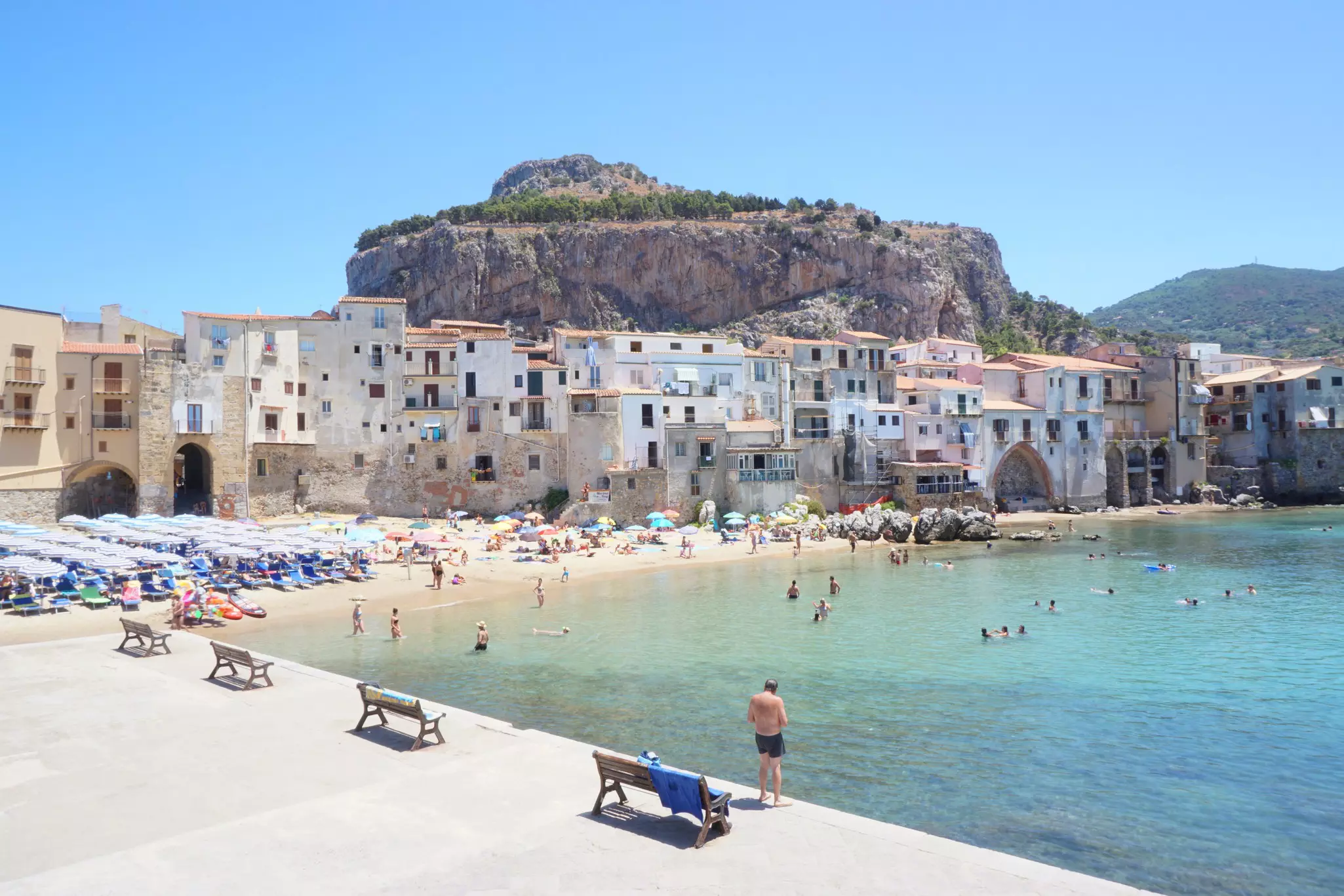 The beach at Cefalù. Marian Bulacu/Shutterstock