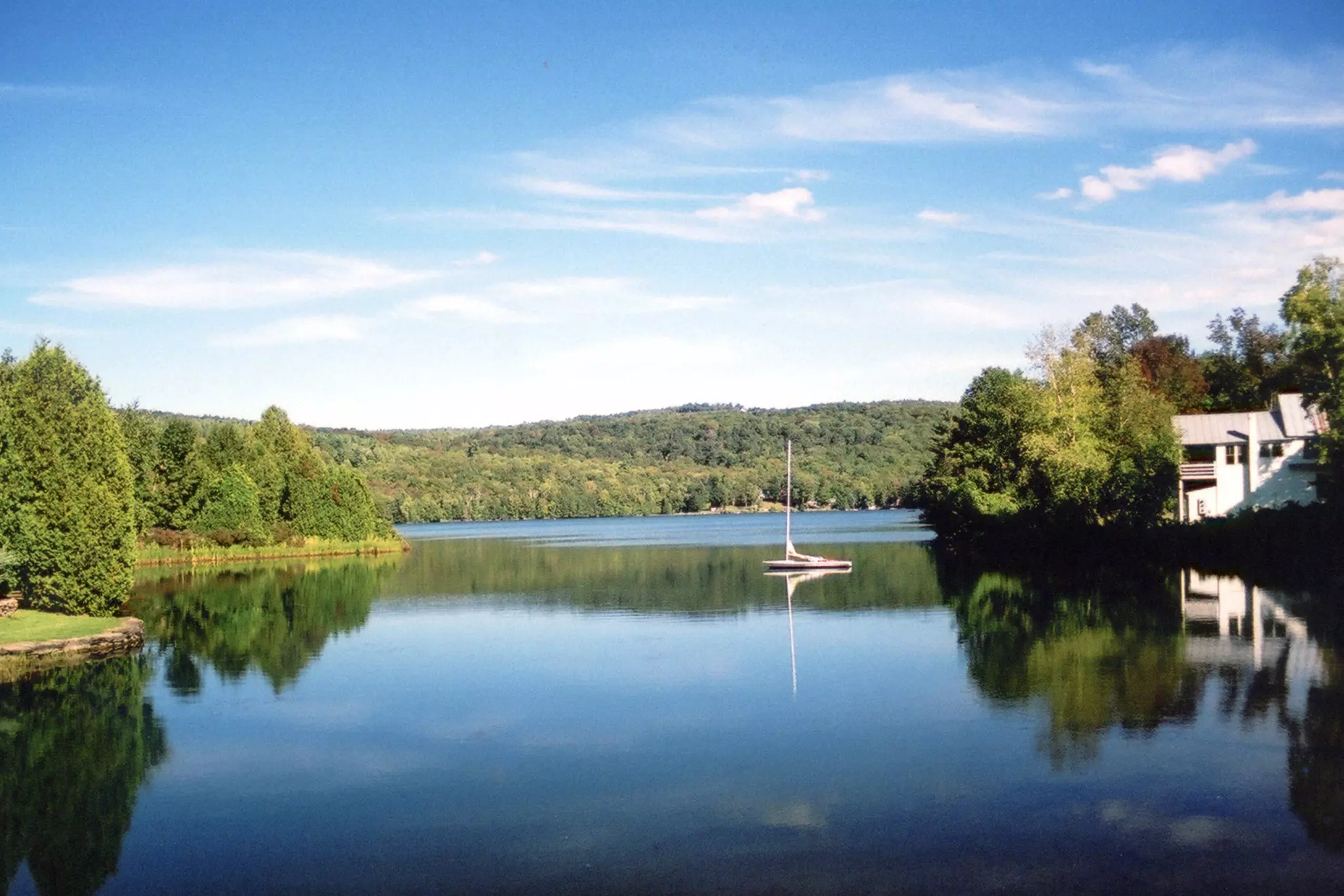 The lake at Silver Lake in Vermont