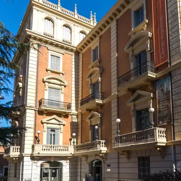 Exterior view of the Museo Lázaro Galdiano in Madrid, Spain.