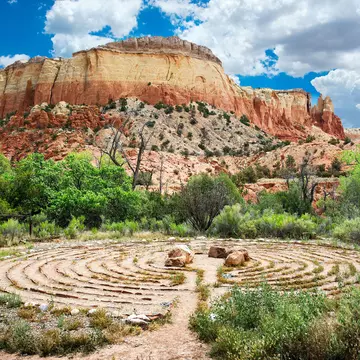 The stone labyrinth at Ghost Ranch in Abiquiu, New Mexico