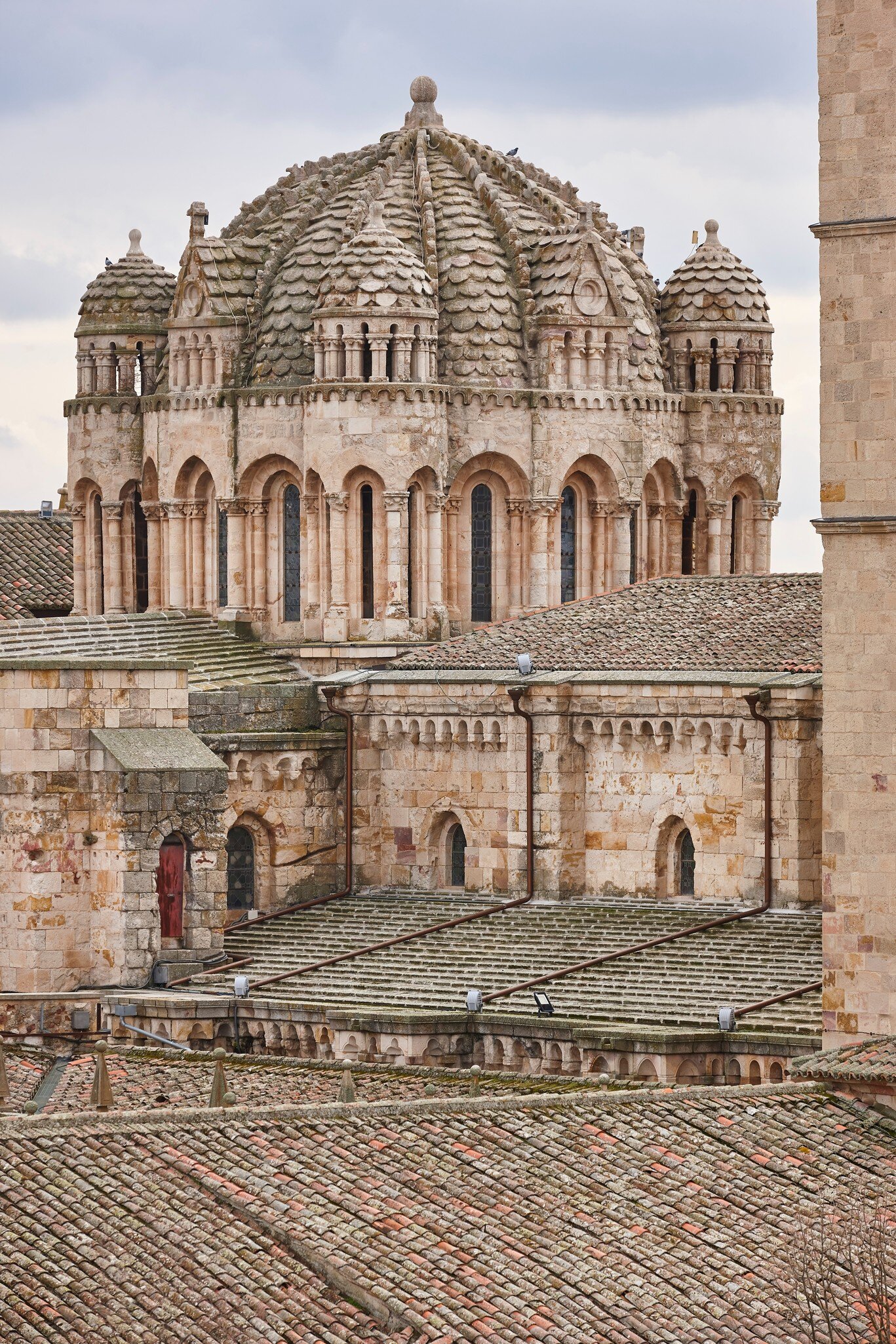 View of the dome of the Catedral de Zamora in Spain.