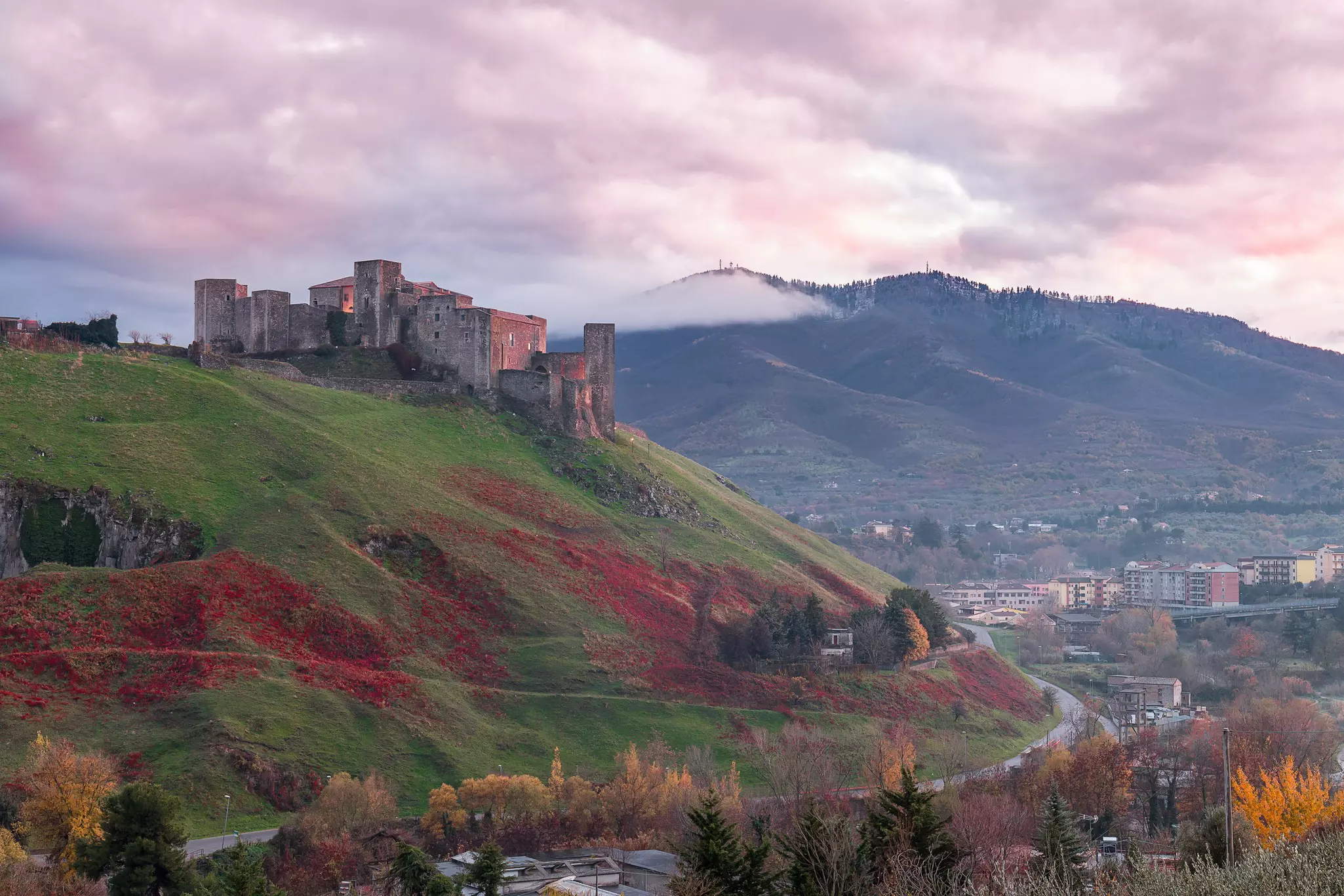 The castle of Melfi overlooking the city, Best Places to Visit Basilicata.