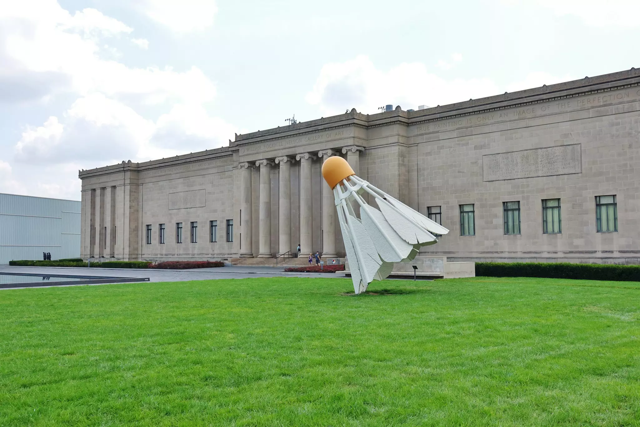 View of the Nelson-Atkins Museum of Art located in Kansas City, Missouri.