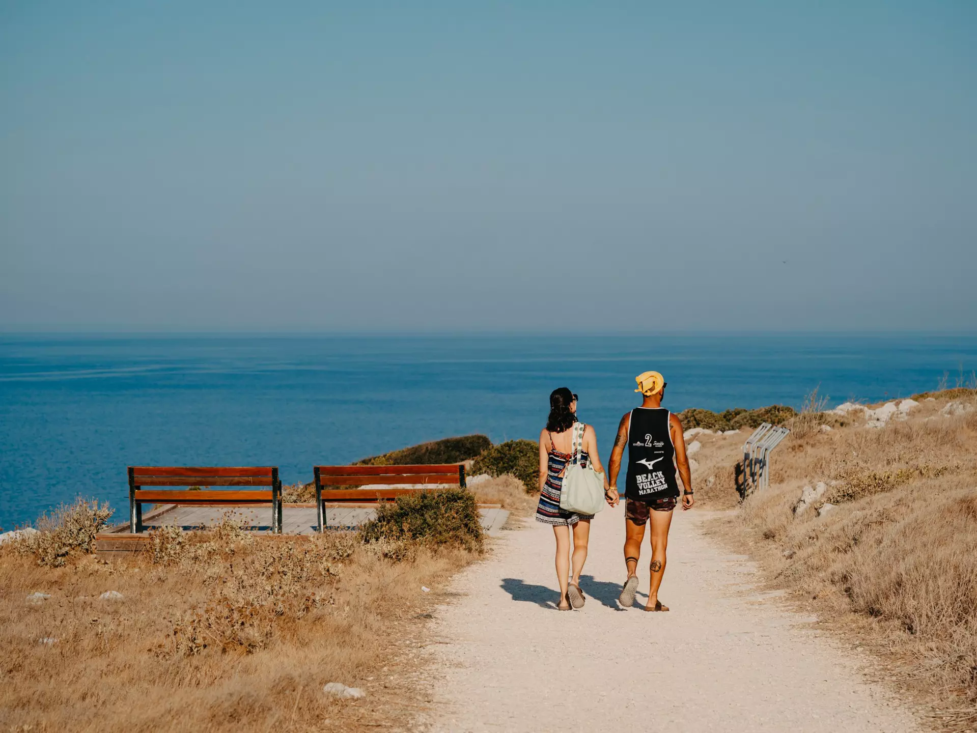 The path to the lighthouse of Punta Palascia in Otranto, Puglia. Martina De Pascali for Lonely Planet