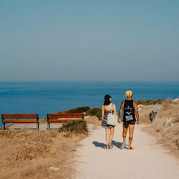 The path to the lighthouse of Punta Palascia in Otranto, Puglia. Martina De Pascali for Lonely Planet
