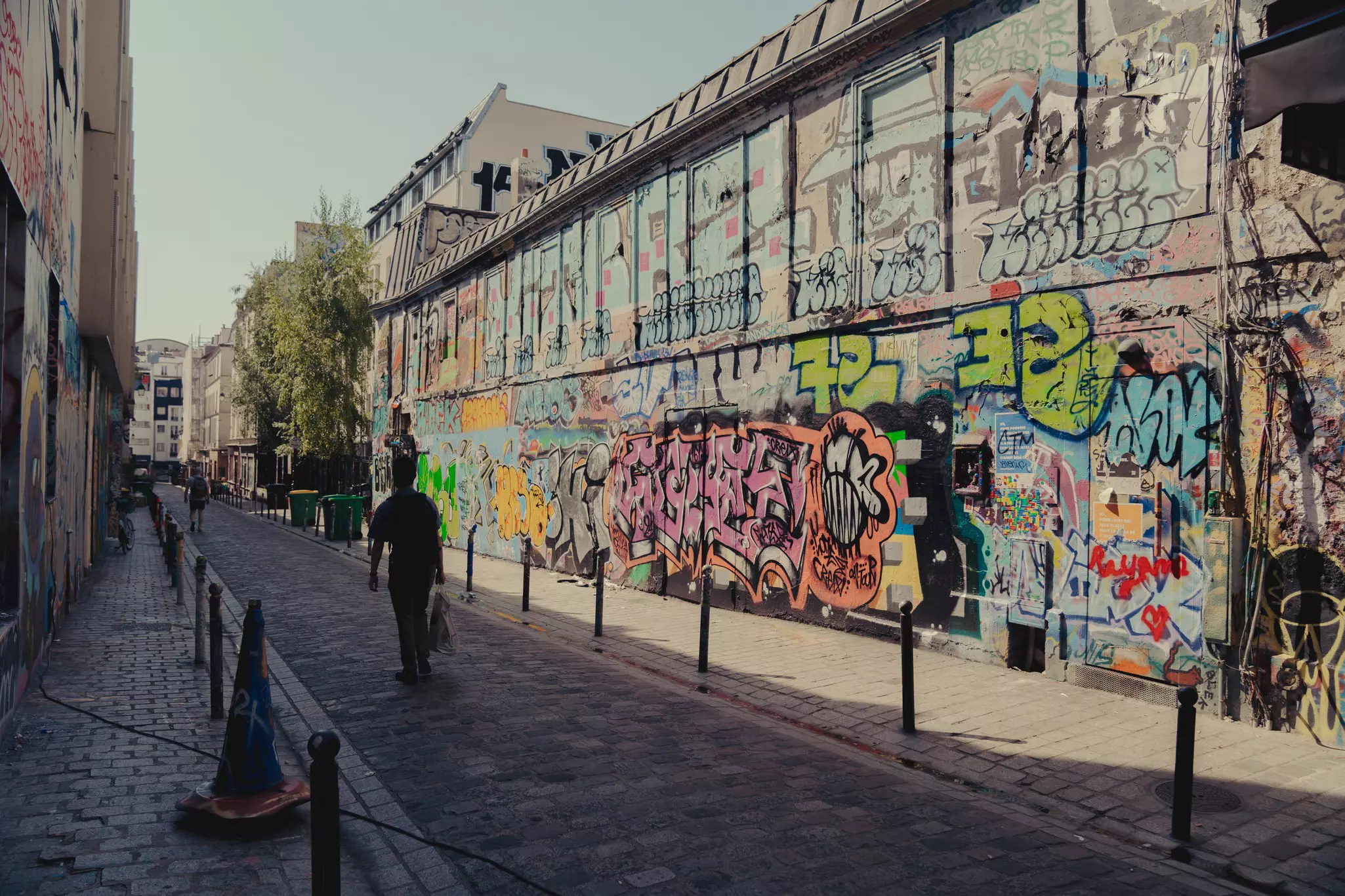 The artsy Belleville neighborhood in Paris.
