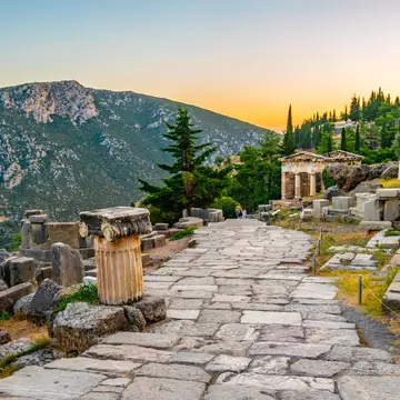 See some of Greece's best ruins at Delphi. Getty Images/iStockphoto
