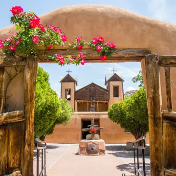 El Santuario de Chimayo pilgrimage site in New Mexico