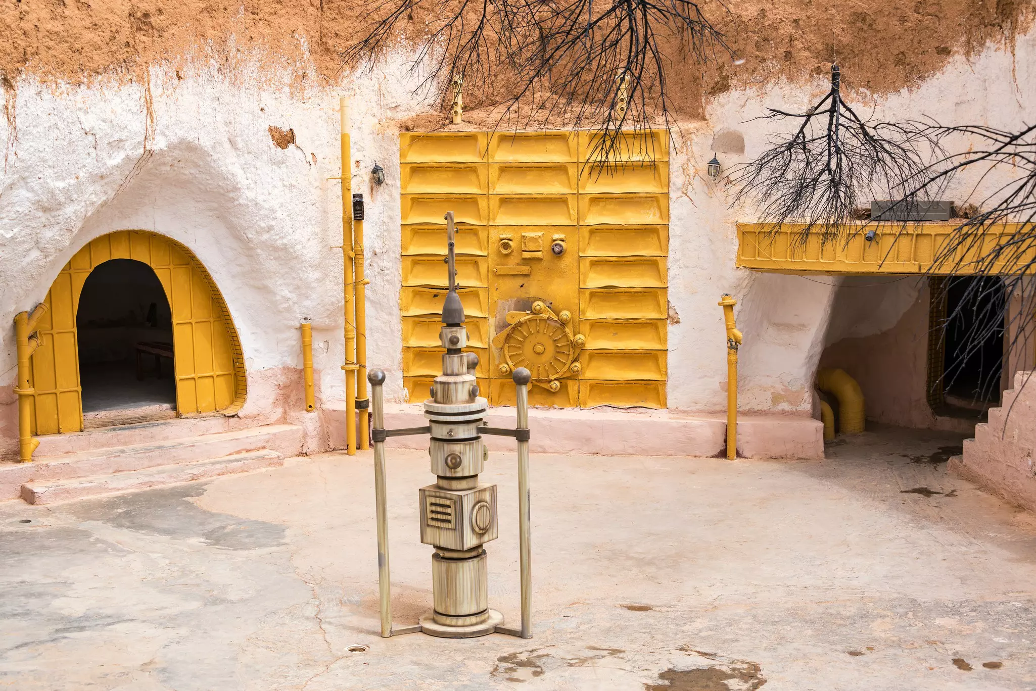 Props from “Star Wars” in a cave dwelling in Matmata, Tunisia.