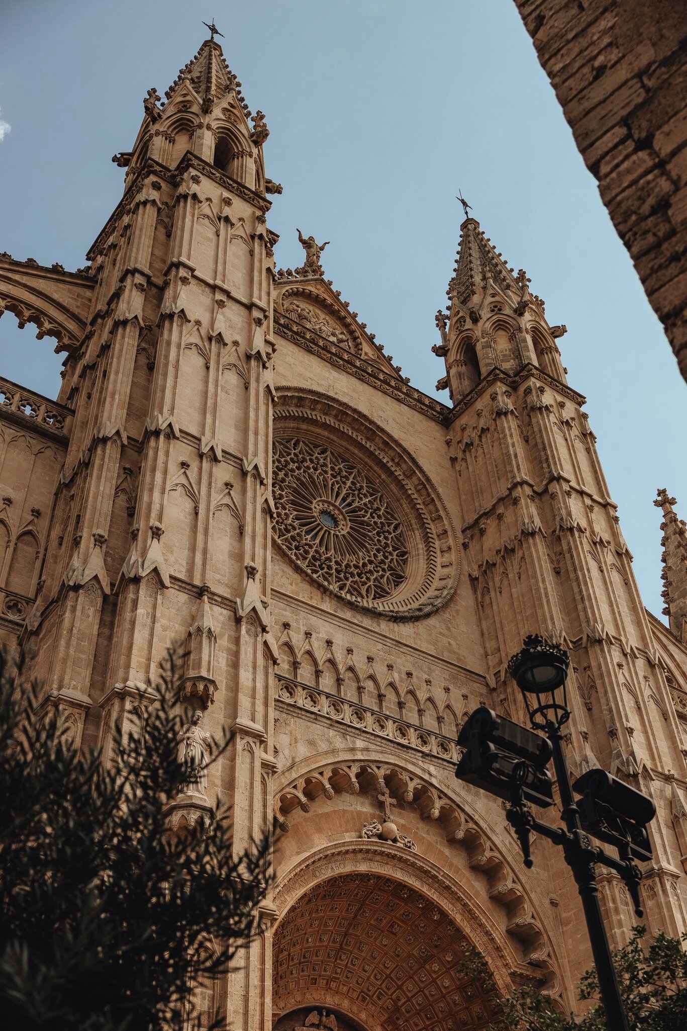 Close-up of the famous Catedral de Mallorca.