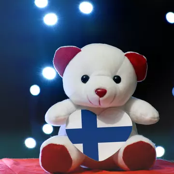 A teddy-bear shaped sleigh bed in FAO Schwarz