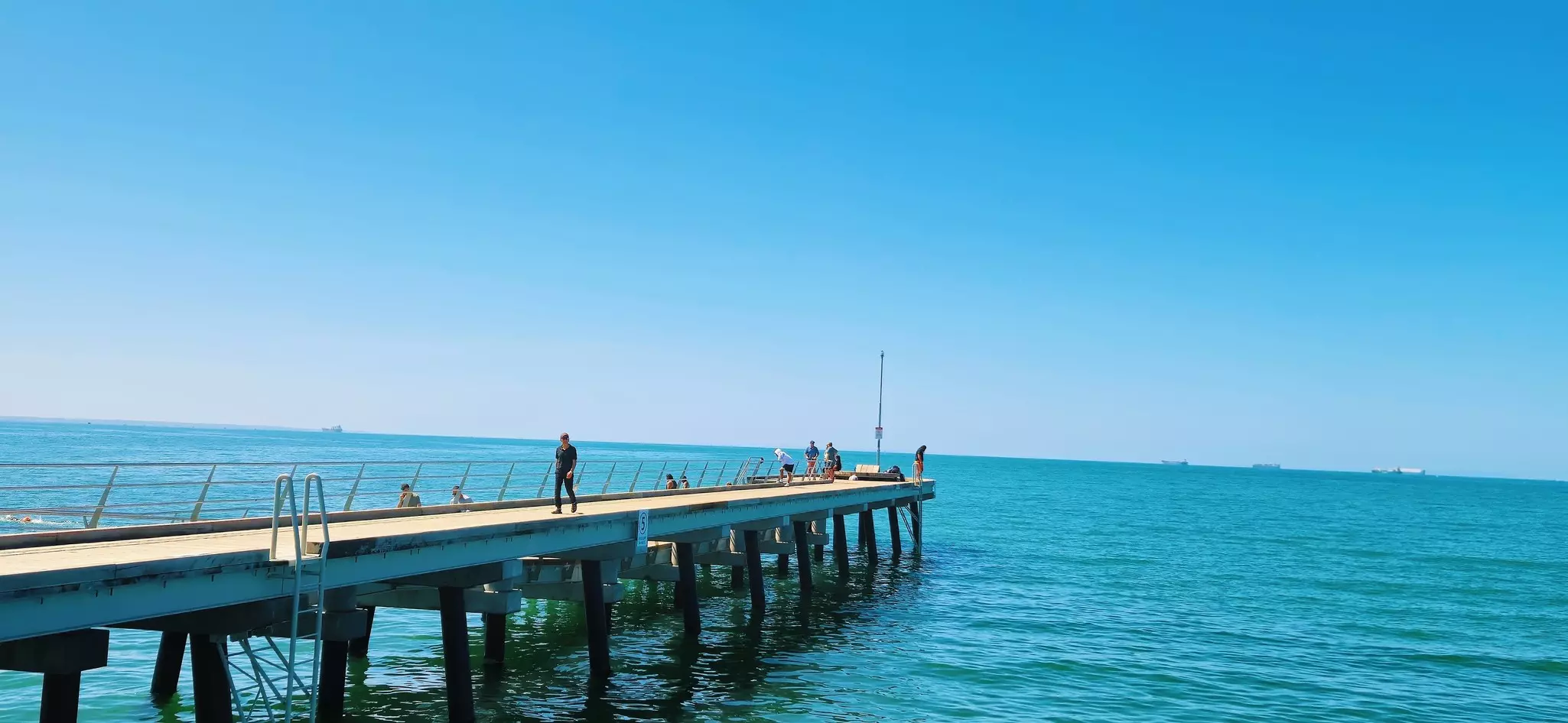 Altona beach pier in summer time, Melbourne