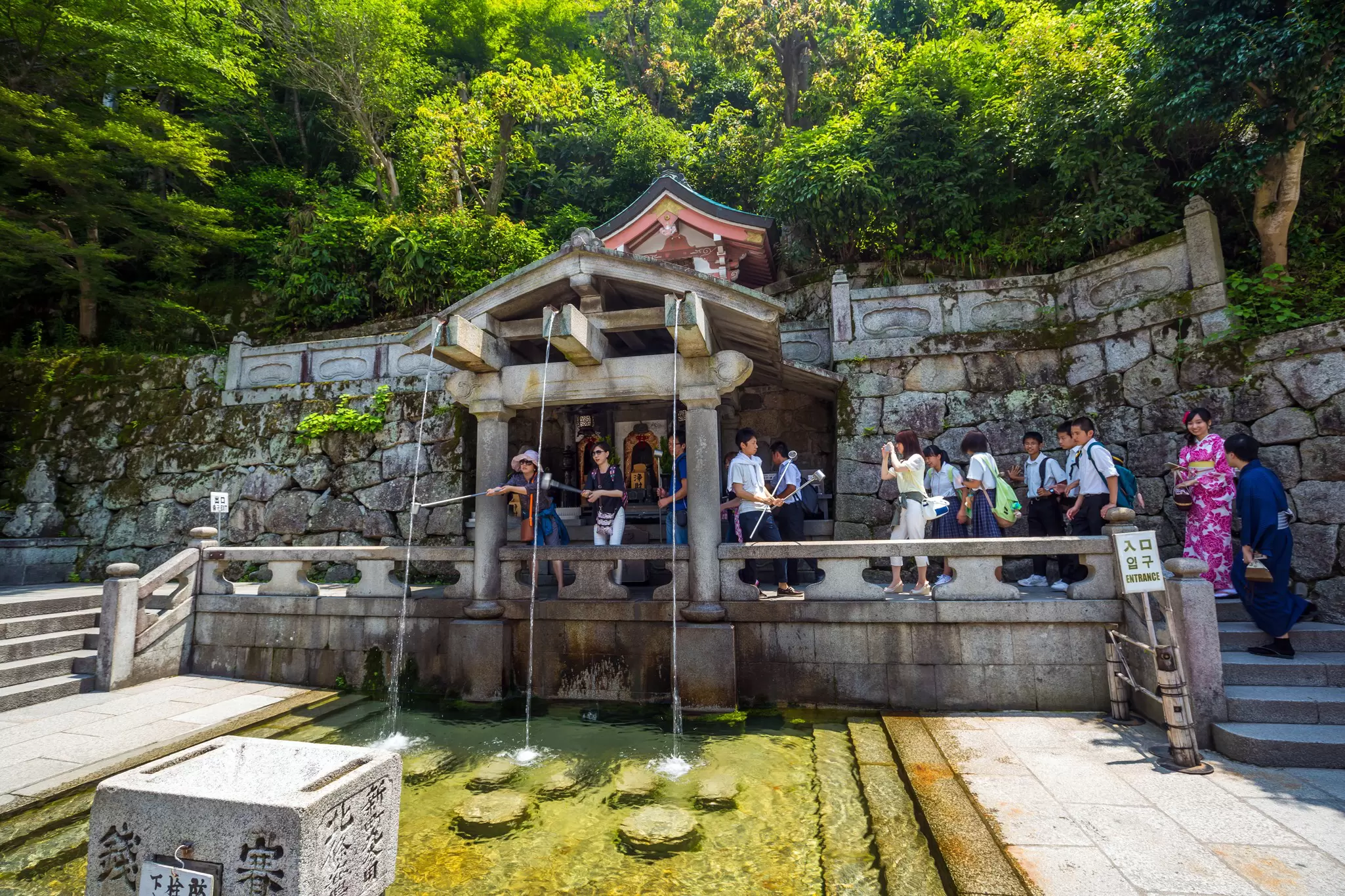 Kyoto, JAPAN-June 13: Tourist at Kiyomizu-dera Temple in Kyoto Japan on June 13,2015 Kiyomizu-dera was founded in the early Heian period.  License Type: media  Download Time: 2024-05-22T23:43:18.000Z  User: mvm_lonelyplanet  Is Editorial: Yes  purchase_order:   