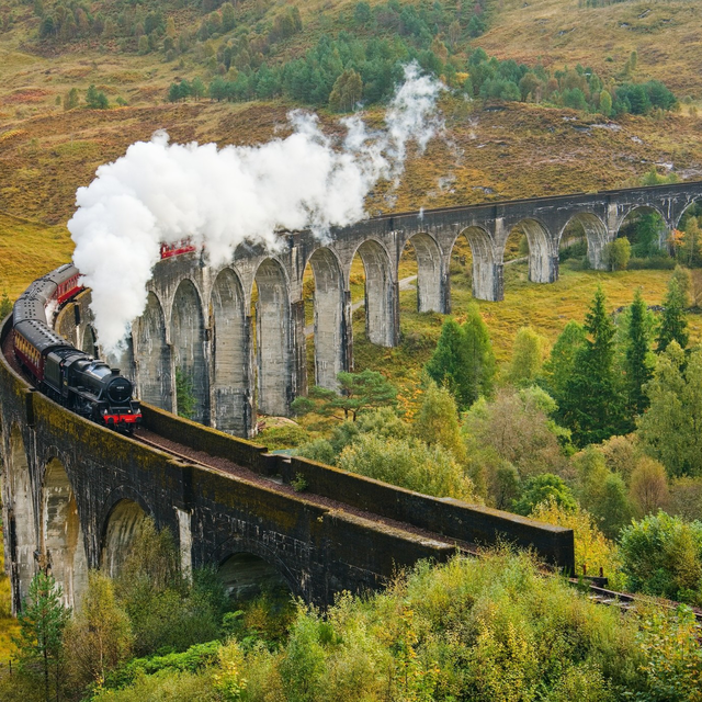 Historic steam train, Scotland