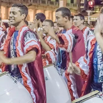Candombe drummers. Getty Images