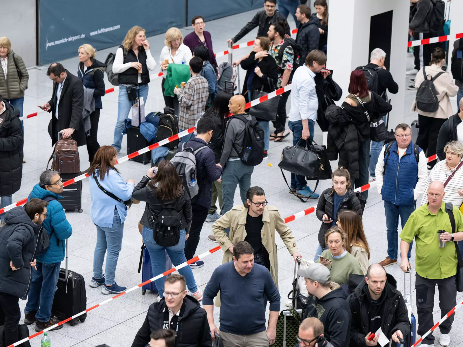 Strikes ground action in Munich airport in March © Getty Images