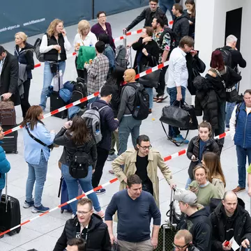 Strikes ground action in Munich airport in March © Getty Images
