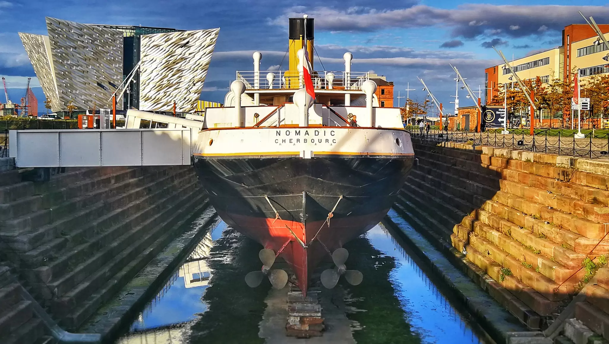 SS Nomadic tender ship of the White Star Line in Titanic Quarter