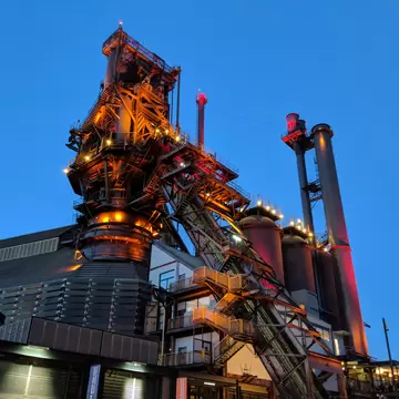 Monterrey, Nuevo Leon, Mexico - March 15, 2018: Horno 3, a blast furnace turned museum located in Parque Fundidora.