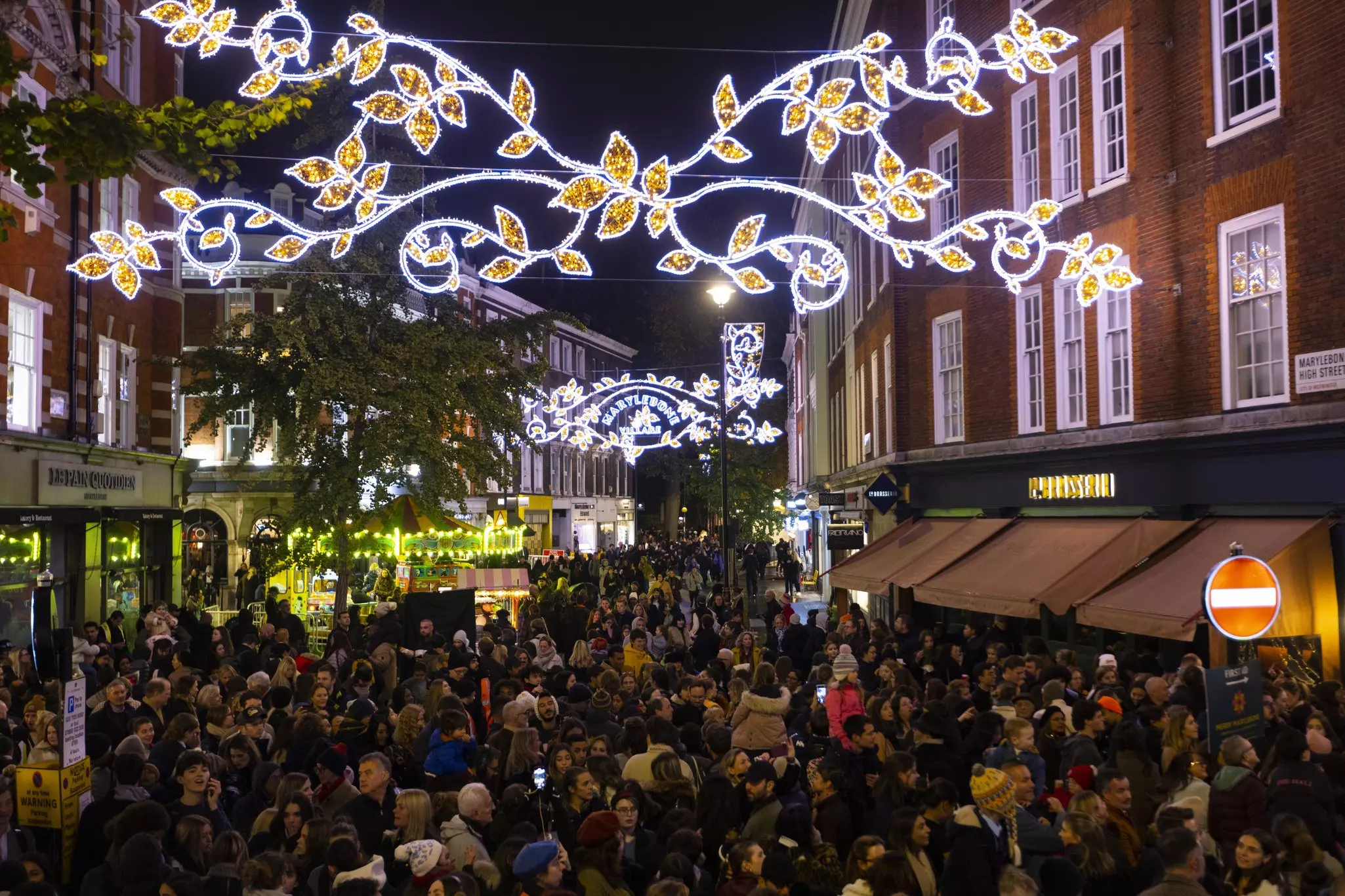 The light installation in Marylebone always brings holiday cheer © David Parry / PA Wire PA