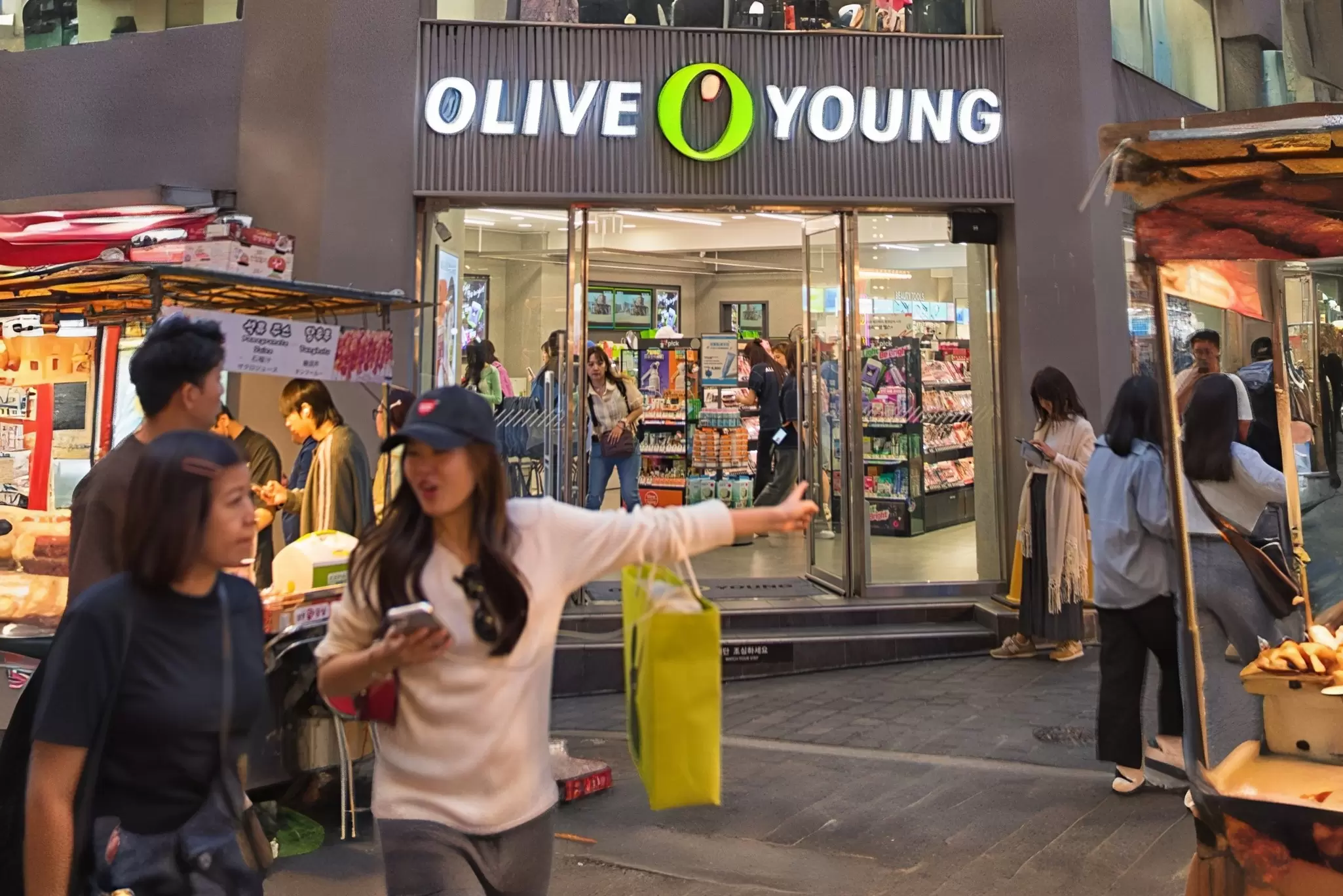 The Myeong-dong Town branch of Olive Young is a must-stop for Korean skincare in Seoul. istock/Getty Images
