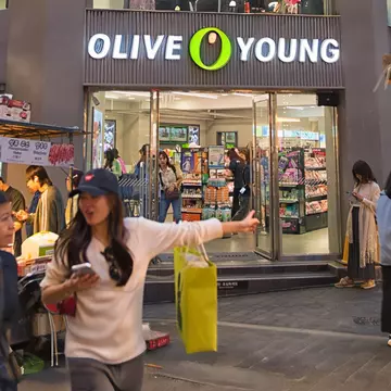 The Myeong-dong Town branch of Olive Young is a must-stop for Korean skincare in Seoul. istock/Getty Images