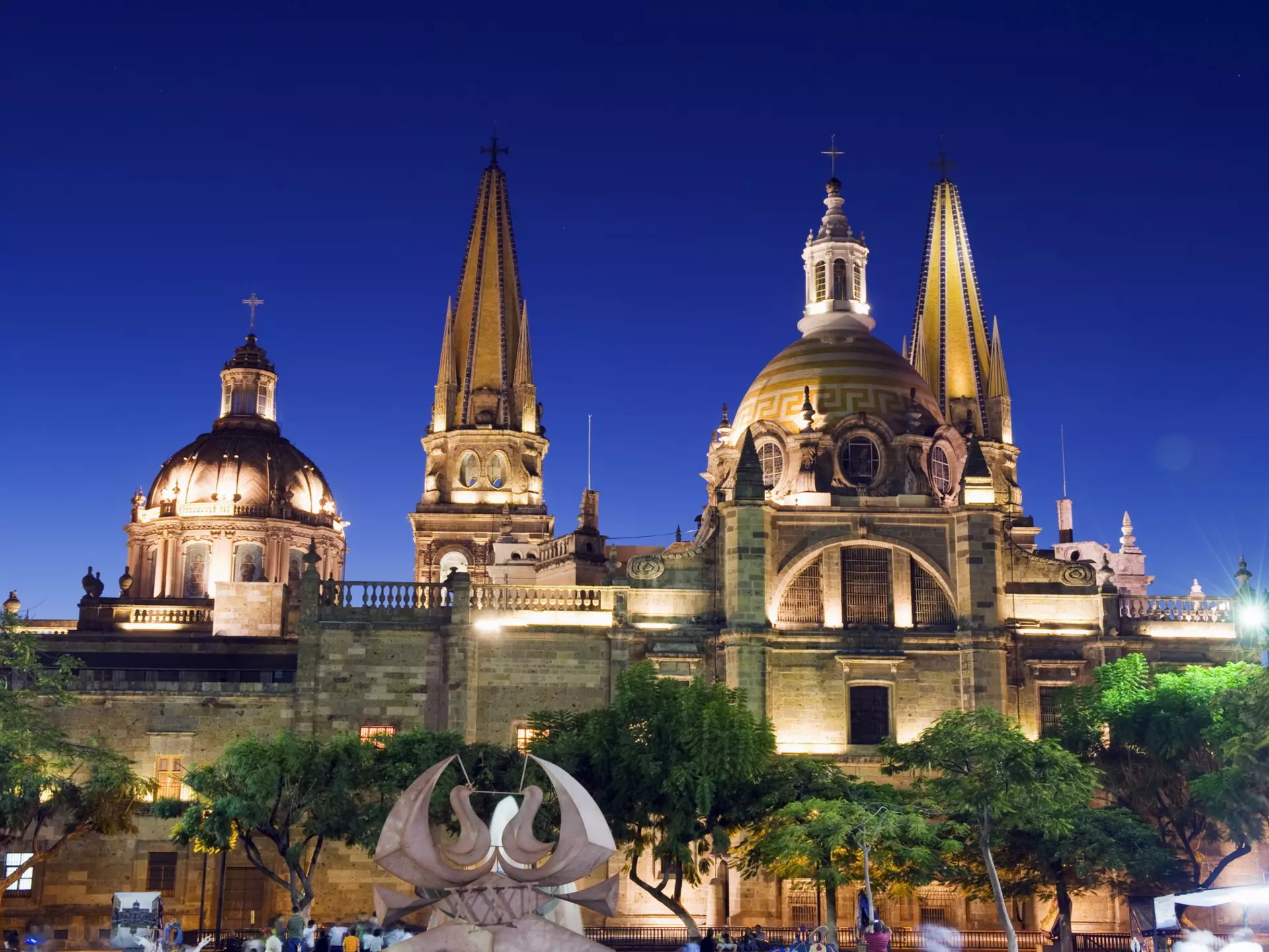 Cathedral in Plaza de Armas, Guadalajara, Mexico, North America