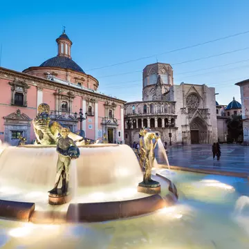 Square of Saint Mary's, fountain Rio Turia and cathedral in background at dusk in Valencia, Spain.
500px Photo ID: 149526935
illuminated, valencia, spain, fountain, landmark, square, cathedral, statue, medieval, downtown, church, cityscape, town, facade, history, historical, gothic, landscape, center, Rio Turia, site, travel, architecture, ancient, antique, saint, spanish, sightseeing, old, europe, building, european, street, view, basilica, city, tourism, monument, valencian, neptune, water, culture, historic, dome, castle, sculpture, attraction, neighborhood, turist, dusk
