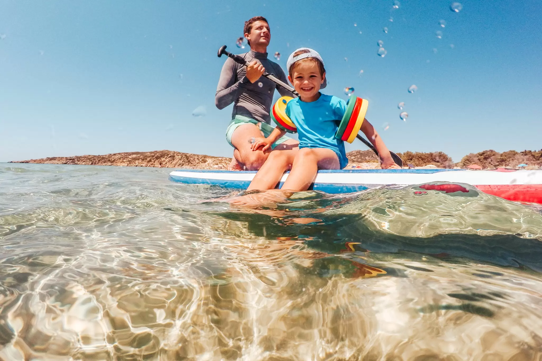 From paddleboarding with little ones to snorkelling with your teens, Sardinia is the perfect family destination © AleksandarNakic / Getty Images