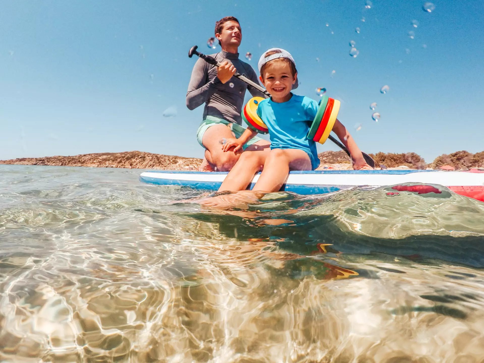 From paddleboarding with little ones to snorkelling with your teens, Sardinia is the perfect family destination © AleksandarNakic / Getty Images