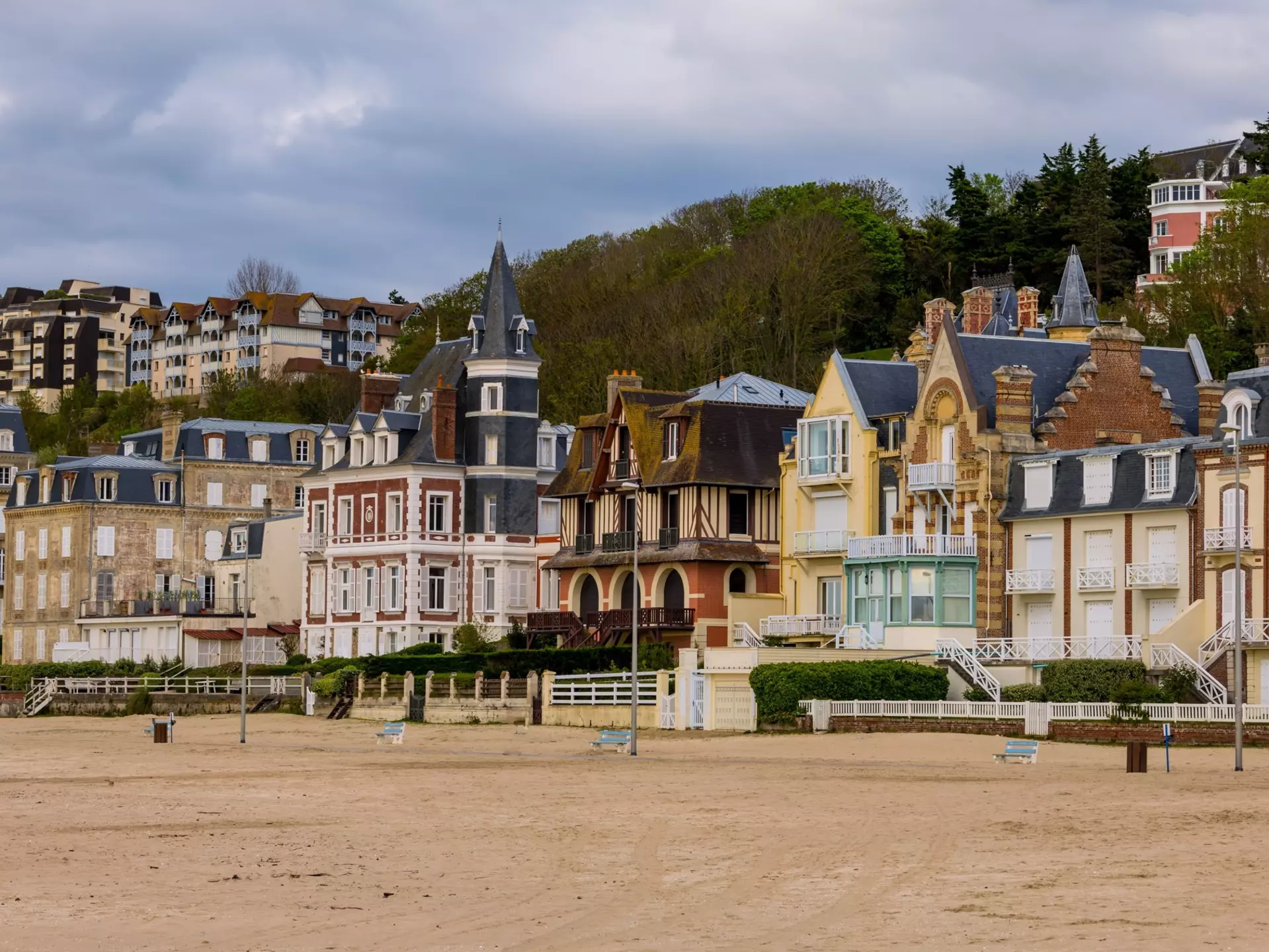 Get two destinations for one with Deauville and nearby Trouville, which both have a resort-vacation vibe in summer. Gerald Villena/Shutterstock