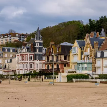 Get two destinations for one with Deauville and nearby Trouville, which both have a resort-vacation vibe in summer. Gerald Villena/Shutterstock
