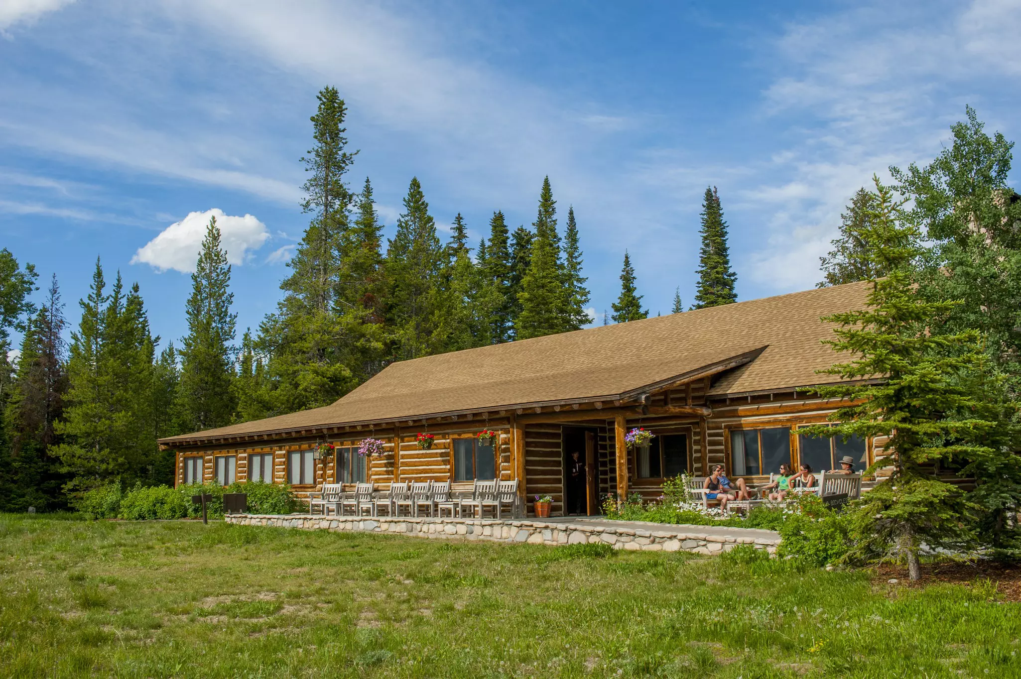 Let nature restore you as you rest on the front patio of Jenny Lake Lodge © Wolfgang Kaehler / Avalon / Universal Images Group / Getty Images